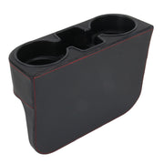 Scatola portaoggetti con fessura per seggiolino auto, portabevande, tasca automatica, riordino per portamonete, portamonete, telefono, accessori per auto, Black, Grey, Khaki, Brown