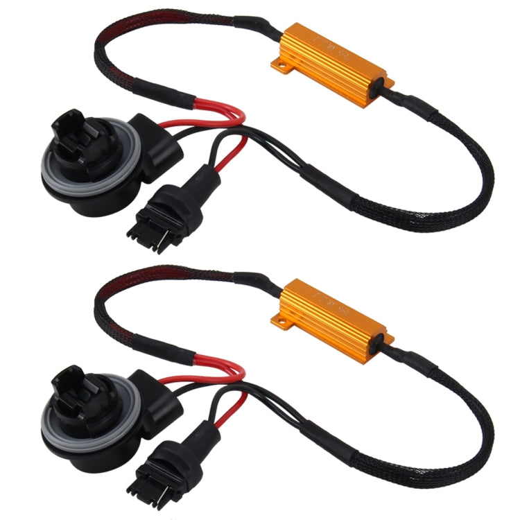 2 PC 3156 CANBU CANBU ERRORE CANCELLER DECODER RISISTUTO DI CARICO LED 50W 8 OHM NESSUNA RESISTENZA DI CALODER RESISTENZA DI CARMIO CASE CASO DI ALLUMINI, 3156