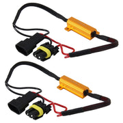 2 pezzi 9006 Car Canbus Error Canceler Decoder Resistore di carico LED 50W 8 Ohm Nessun decodificatore lampeggiante Resistenza al calore Custodia in alluminio Dissipatore di calore Resistenza del guscio in metallo ad alta potenza, 9006