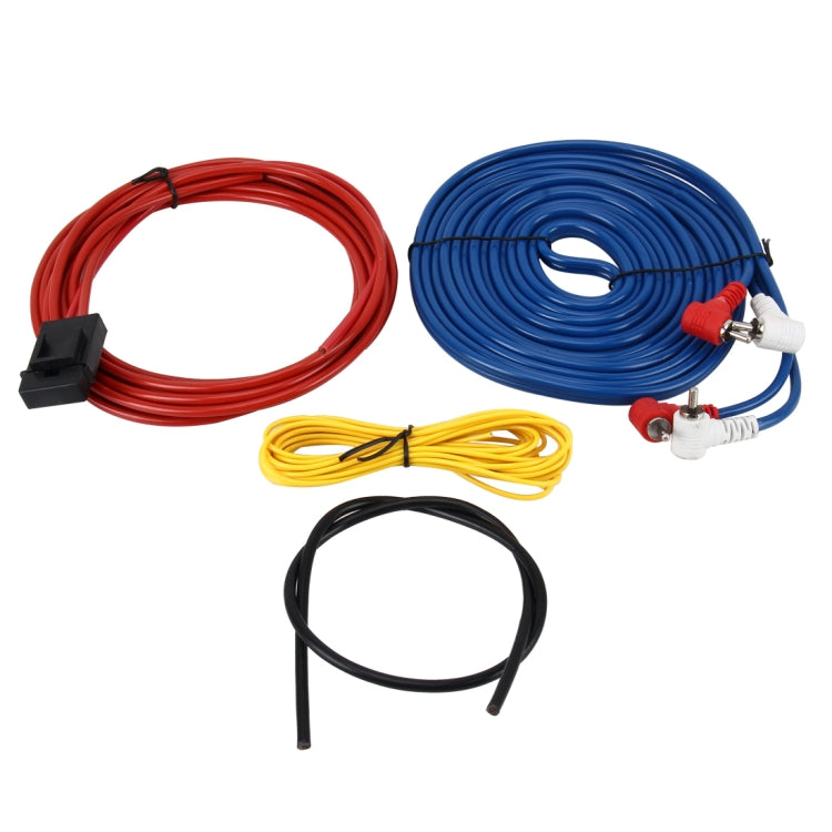 Altoparlanti audio per auto Kit di cablaggio Cavo altoparlante Amplificatore subwoofer Kit cavi di installazione Cavo di alimentazione Altoparlante per auto Amplificatore di potenza Amplificatore di potenza per auto Linea audio per auto + tuta linea di...