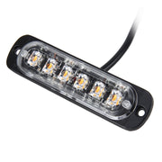 DC 12V-24V 2W 6LED SMD-2835 Lampade 17 modelli di flash 3 linee Lampada flash per auto Lampada per auto impermeabile Camion Emergenza Stroboscopica Flash Avvertimento, Lunghezza cavo: 90 cm, 6LEDs
