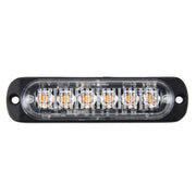 DC 12V-24V 2W 6LED SMD-2835 Lampade 17 modelli di flash 3 linee Lampada flash per auto Lampada per auto impermeabile Camion Emergenza Stroboscopica Flash Avvertimento, Lunghezza cavo: 90 cm, 6LEDs