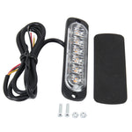DC 12V-24V 2W 6LED SMD-2835 Lampade 17 modelli di flash 3 linee Lampada flash per auto Lampada per auto impermeabile Camion Emergenza Stroboscopica Flash Avvertimento, Lunghezza cavo: 90 cm, 6LEDs