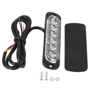 DC 12V-24V 2W 6LED SMD-2835 Lampade 17 modelli di flash 3 linee Lampada flash per auto Lampada per auto impermeabile Camion Emergenza Stroboscopica Flash Avvertimento, Lunghezza cavo: 90 cm, 6LEDs