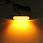 DC 12V-24V 2W 6LED SMD-2835 Lampade 17 modelli di flash 3 linee Lampada flash per auto Lampada per auto impermeabile Camion Emergenza Stroboscopica Flash Avvertimento, Lunghezza cavo: 90 cm, 6LEDs