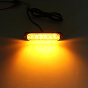 DC 12V-24V 2W 6LED SMD-2835 Lampade 17 modelli di flash 3 linee Lampada flash per auto Lampada per auto impermeabile Camion Emergenza Stroboscopica Flash Avvertimento, Lunghezza cavo: 90 cm, 6LEDs