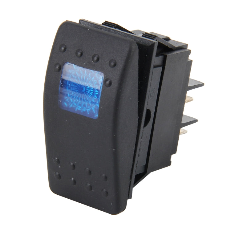 Interruttore per auto, camion, barca, interruttore a levetta, interruttore della luce, 4 pin, impermeabile, 12/24 V, stile barra, blu, levetta, retromarcia, bilanciere, luce posteriore, per auto, auto, universale, fai da te, a 4 pin, tappo per barca, p...