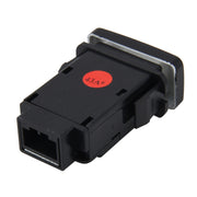 Fendinebbia per auto Indicatore lampada 5 PIN Interruttore a pulsante di accensione e spegnimento Controllo Fendinebbia per auto Auto Fendinebbia a 5 pin Interruttore a pulsante On-Off per Toyota, misura grande: 6*2,8*1,7 cm, Without Cable