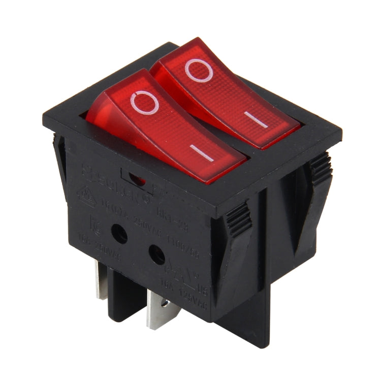 Interruttore per auto camion barca interruttore a levetta interruttore della luce 4 pin impermeabile 12/24 V auto universale fai da te 4 pin doppio interruttore di controllo pulsante OFF-ON, Button 1
