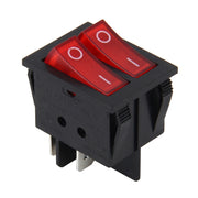 Interruttore per auto camion barca interruttore a levetta interruttore della luce 4 pin impermeabile 12/24 V auto universale fai da te 4 pin doppio interruttore di controllo pulsante OFF-ON, Button 1