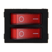 Interruttore per auto camion barca interruttore a levetta interruttore della luce 4 pin impermeabile 12/24 V auto universale fai da te 4 pin doppio interruttore di controllo pulsante OFF-ON, Button 1