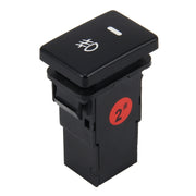 Indicatore della lampada fendinebbia per auto Interruttore a pulsante di accensione e spegnimento a 5 pin Controllo Fendinebbia per auto a 5 pin Interruttore a pulsante di accensione/spegnimento per Toyota, dimensioni ridotte: 5*2,2*1,7 cm, Without Cable