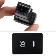 Fendinebbia per auto Indicatore lampada 5 PIN Interruttore a pulsante di accensione e spegnimento Controllo 4 cavi Fendinebbia per auto a 5 pin Interruttore a pulsante On-Off per Toyota, dimensioni ridotte: 5*2.2*1.7 cm, With Cable