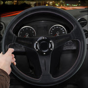 Volante modificato per auto da corsa sportiva in PU da 35 cm