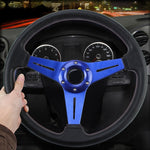 Volante modificato per auto da corsa sportiva in PU da 35 cm