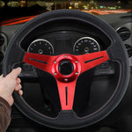 Volante modificato per auto da corsa sportiva in PU da 35 cm