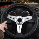 Volante modificato per auto da corsa sportiva in PU da 35 cm