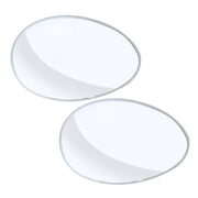 3R-055 2 pezzi per camion per auto, punto cieco ovale, specchietto retrovisore, specchio grandangolare, specchio grandangolare regolabile a 360 gradi, dimensioni: 6,7 x 4,5 cm., Size: 6.7*4.5cm