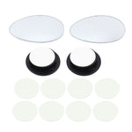 3R-055 2 pezzi per camion per auto, punto cieco ovale, specchietto retrovisore, specchio grandangolare, specchio grandangolare regolabile a 360 gradi, dimensioni: 6,7 x 4,5 cm., Size: 6.7*4.5cm