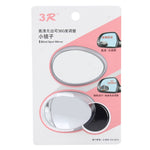 3R-055 2 pezzi per camion per auto, punto cieco ovale, specchietto retrovisore, specchio grandangolare, specchio grandangolare regolabile a 360 gradi, dimensioni: 6,7 x 4,5 cm., Size: 6.7*4.5cm