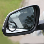 3R-061 2 pezzi Specchietto retrovisore per auto, camion, punto cieco, specchietto grandangolare, punto cieco e specchio rotondo, dimensioni: 3,8 x 3,8 cm., Size: 3.8x3.8cm