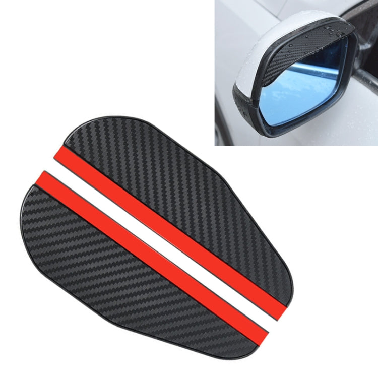 1 paio di modelli di foratura nero puro universale per specchietto retrovisore per auto, lame antipioggia, specchietto retrovisore per auto, copertura antipioggia per sopracciglia, Pure Black