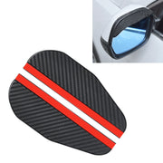 1 paio di modelli di foratura nero puro universale per specchietto retrovisore per auto, lame antipioggia, specchietto retrovisore per auto, copertura antipioggia per sopracciglia, Pure Black