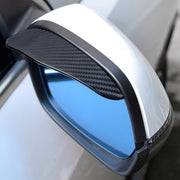 1 paio di modelli di foratura nero puro universale per specchietto retrovisore per auto, lame antipioggia, specchietto retrovisore per auto, copertura antipioggia per sopracciglia, Pure Black