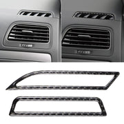 Adesivo decorativo per uscita aria in fibra di carbonio per auto per Volkswagen Golf 7 2013-2017, guida a sinistra, Air Outlet