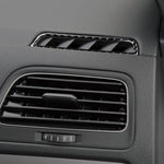 Adesivo decorativo per uscita aria in fibra di carbonio per auto per Volkswagen Golf 7 2013-2017, guida a sinistra, Air Outlet
