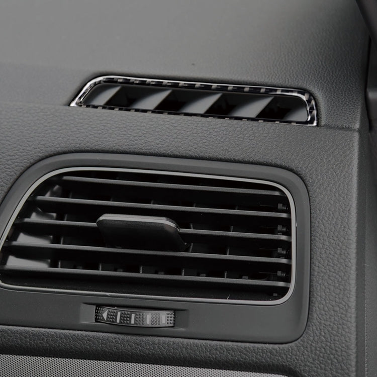 Adesivo decorativo per uscita aria in fibra di carbonio per auto per Volkswagen Golf 7 2013-2017, guida a sinistra, Air Outlet