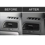 Adesivo decorativo per uscita aria in fibra di carbonio per auto per Volkswagen Golf 7 2013-2017, guida a sinistra, Air Outlet