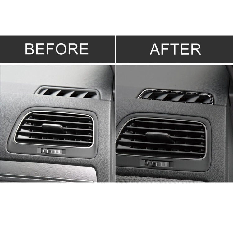 Adesivo decorativo per uscita aria in fibra di carbonio per auto per Volkswagen Golf 7 2013-2017, guida a sinistra, Air Outlet