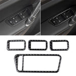 Adesivo decorativo per pannello alzacristalli in fibra di carbonio per auto per Volkswagen Golf 7 2013-2017, guida a sinistra, Window Lift Panel