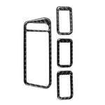 Adesivo decorativo per pannello alzacristalli in fibra di carbonio per auto per Volkswagen Golf 7 2013-2017, guida a sinistra, Window Lift Panel