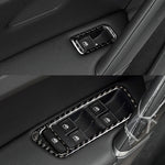 Adesivo decorativo per pannello alzacristalli in fibra di carbonio per auto per Volkswagen Golf 7 2013-2017, guida a sinistra, Window Lift Panel