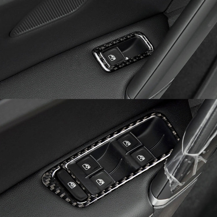 Adesivo decorativo per pannello alzacristalli in fibra di carbonio per auto per Volkswagen Golf 7 2013-2017, guida a sinistra, Window Lift Panel
