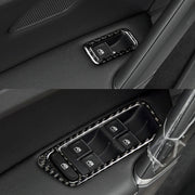 Adesivo decorativo per pannello alzacristalli in fibra di carbonio per auto per Volkswagen Golf 7 2013-2017, guida a sinistra, Window Lift Panel