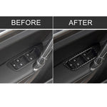 Adesivo decorativo per pannello alzacristalli in fibra di carbonio per auto per Volkswagen Golf 7 2013-2017, guida a sinistra, Window Lift Panel