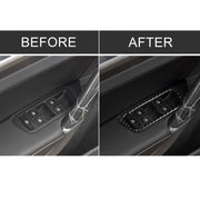 Adesivo decorativo per pannello alzacristalli in fibra di carbonio per auto per Volkswagen Golf 7 2013-2017, guida a sinistra, Window Lift Panel