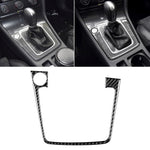 Adesivo decorativo per telaio del pannello di posizione del cambio in fibra di carbonio per auto per Volkswagen Golf 7 2013-2017, con foro e avvio e arresto, guida a sinistra, Gear Position Panel