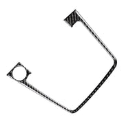 Adesivo decorativo per telaio del pannello di posizione del cambio in fibra di carbonio per auto per Volkswagen Golf 7 2013-2017, con foro e avvio e arresto, guida a sinistra, Gear Position Panel