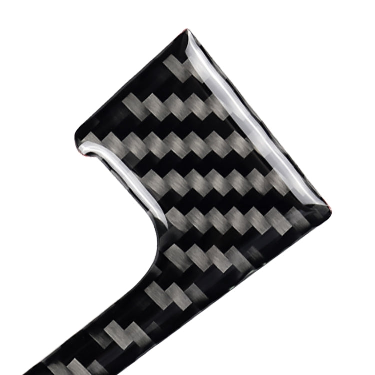 Adesivo decorativo per telaio del pannello di posizione del cambio in fibra di carbonio per auto per Volkswagen Golf 7 2013-2017, con foro e avvio e arresto, guida a sinistra, Gear Position Panel