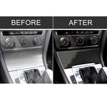 Adesivo decorativo per accendisigari in fibra di carbonio per auto per Volkswagen Golf 7 2013-2017, Cigarette Lighter