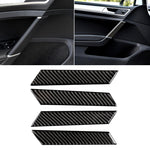 Adesivo decorativo per maniglia per porta in fibra di carbonio per auto per Volkswagen Golf 7 2013-2017, Door Handle
