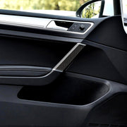 Adesivo decorativo per maniglia per porta in fibra di carbonio per auto per Volkswagen Golf 7 2013-2017, Door Handle