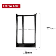 Adesivo decorativo per pannello tazza acqua in fibra di carbonio per auto per Volkswagen Golf 7 2013-2017, guida a sinistra, Water Cup Panel