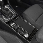 Adesivo decorativo per pannello tazza acqua in fibra di carbonio per auto per Volkswagen Golf 7 2013-2017, guida a sinistra, Water Cup Panel