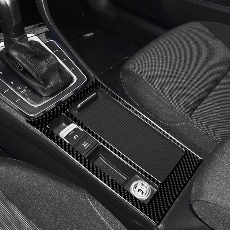 Adesivo decorativo per pannello tazza acqua in fibra di carbonio per auto per Volkswagen Golf 7 2013-2017, guida a sinistra, Water Cup Panel