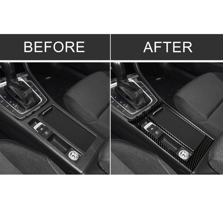 Adesivo decorativo per pannello tazza acqua in fibra di carbonio per auto per Volkswagen Golf 7 2013-2017, guida a sinistra, Water Cup Panel